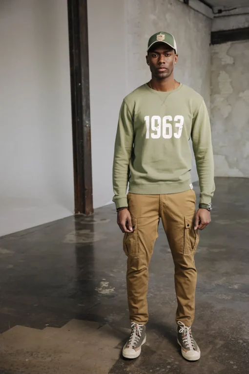 Sweaters & Sweatshirts*Freeman T. Porter Baton 1963 dustyolive