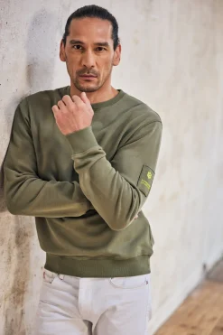 Sweaters & Sweatshirts*Freeman T. Porter Baton Snug deeplichengreen