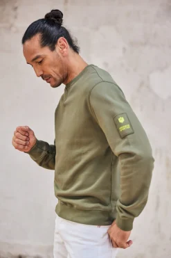 Sweaters & Sweatshirts*Freeman T. Porter Baton Snug deeplichengreen