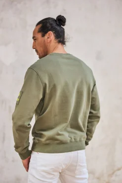 Sweaters & Sweatshirts*Freeman T. Porter Baton Snug deeplichengreen