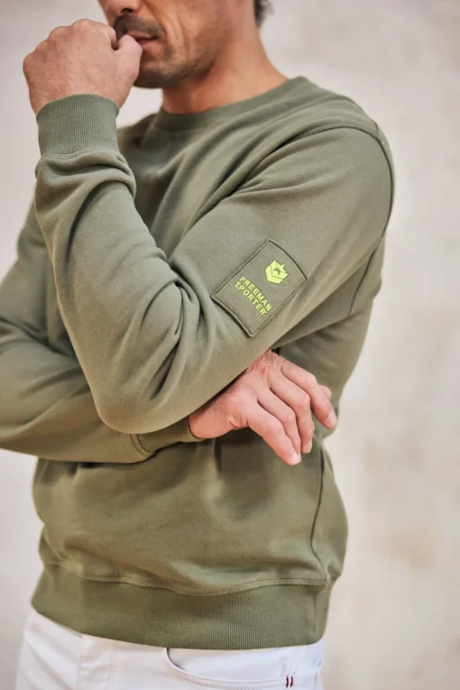Sweaters & Sweatshirts*Freeman T. Porter Baton Snug deeplichengreen