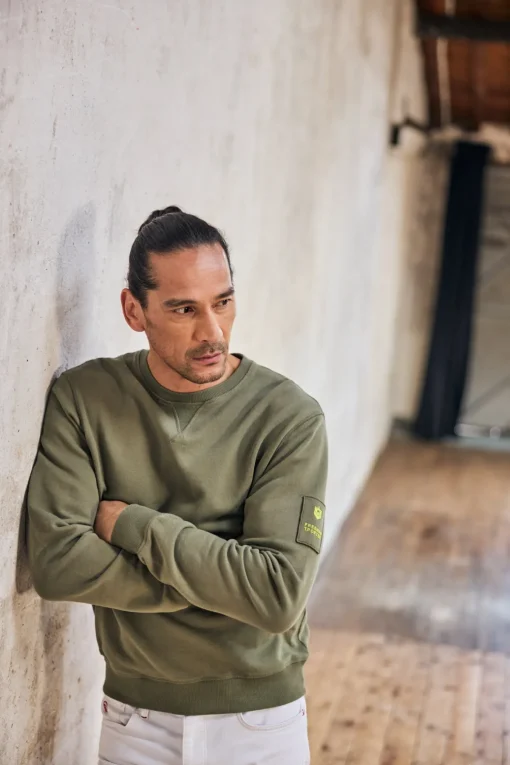 Sweaters & Sweatshirts*Freeman T. Porter Baton Snug deeplichengreen