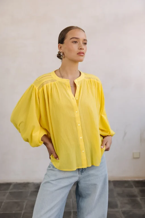 Tops & Shirts*Freeman T. Porter Belly plain lightyellow