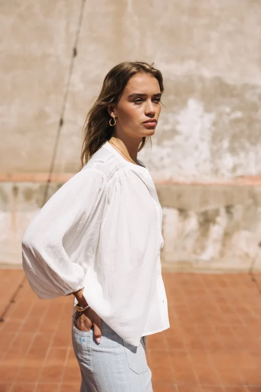 Tops & Shirts*Freeman T. Porter Belly plain offwhite