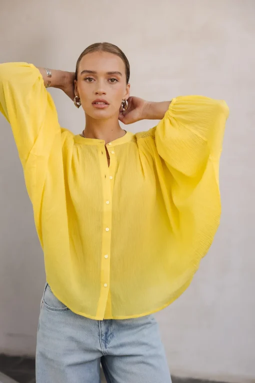 Tops & Shirts*Freeman T. Porter Belly plain lightyellow