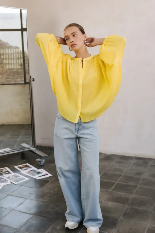 Tops & Shirts*Freeman T. Porter Belly plain lightyellow