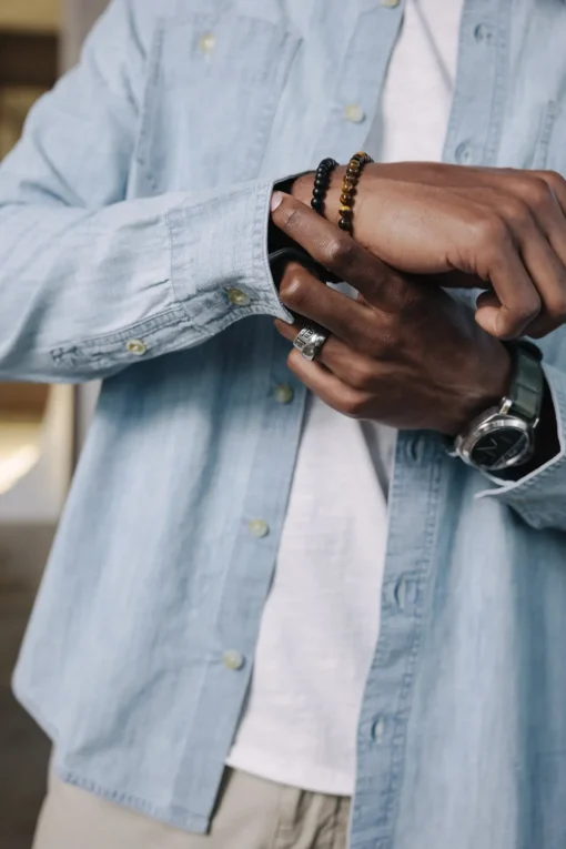 Shirts*Freeman T. Porter Bolton Denim chambrayblue