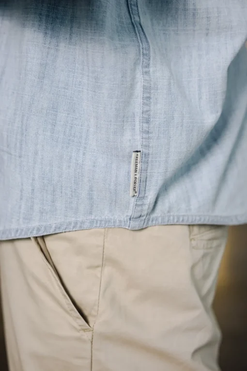 Shirts*Freeman T. Porter Bolton Denim chambrayblue