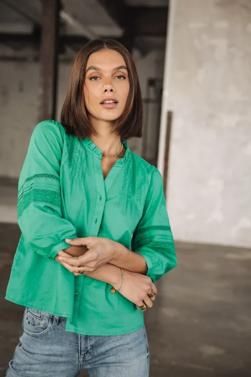 Tops & Shirts*Freeman T. Porter Brune Lace deepmint