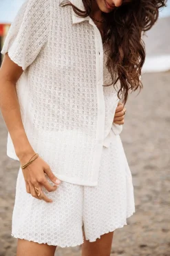 Tops & Shirts*Freeman T. Porter Cachini Crochet ecru