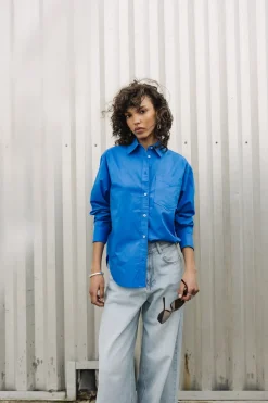 Tops & Shirts*Freeman T. Porter Chella Plain Color frenchblue