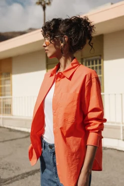 Tops & Shirts*Freeman T. Porter Chella Plain Color hotcoral