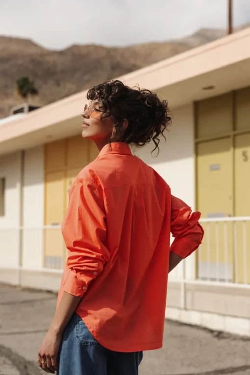 Tops & Shirts*Freeman T. Porter Chella Plain Color hotcoral