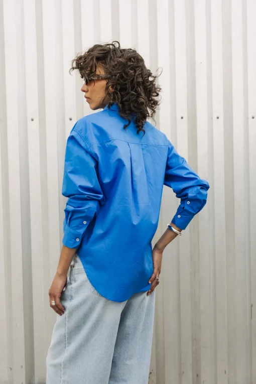 Tops & Shirts*Freeman T. Porter Chella Plain Color frenchblue