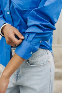 Tops & Shirts*Freeman T. Porter Chella Plain Color frenchblue