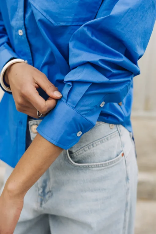Tops & Shirts*Freeman T. Porter Chella Plain Color frenchblue