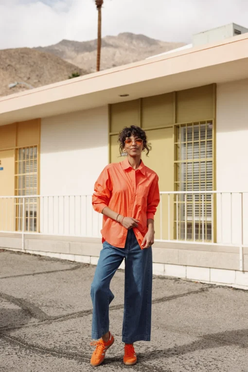 Tops & Shirts*Freeman T. Porter Chella Plain Color hotcoral