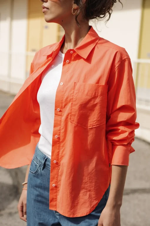 Tops & Shirts*Freeman T. Porter Chella Plain Color hotcoral