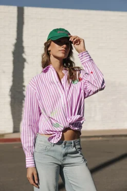 Tops & Shirts*Freeman T. Porter Chella Summer Patches lilac
