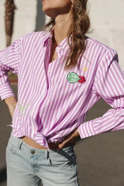 Tops & Shirts*Freeman T. Porter Chella Summer Patches lilac