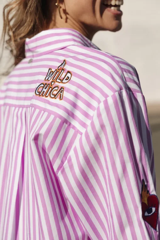 Tops & Shirts*Freeman T. Porter Chella Summer Patches lilac