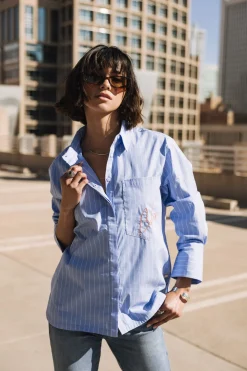 Tops & Shirts*Freeman T. Porter Chestine Boyfriend babyblue