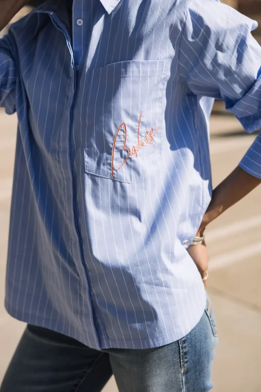 Tops & Shirts*Freeman T. Porter Chestine Boyfriend babyblue