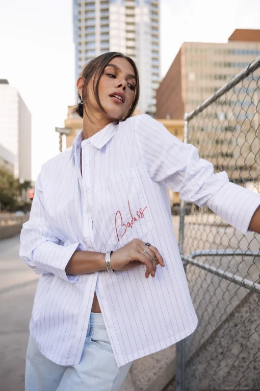 Tops & Shirts*Freeman T. Porter Chestine Boyfriend white