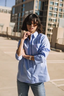 Tops & Shirts*Freeman T. Porter Chestine Boyfriend babyblue