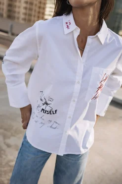 Tops & Shirts*Freeman T. Porter Chestine Boyfriend Graf snowwhite