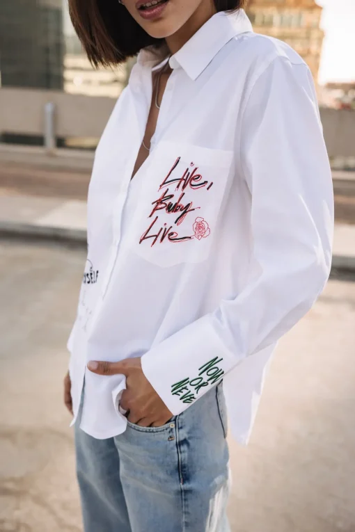 Tops & Shirts*Freeman T. Porter Chestine Boyfriend Graf snowwhite