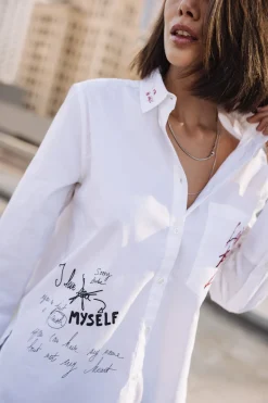 Tops & Shirts*Freeman T. Porter Chestine Boyfriend Graf snowwhite