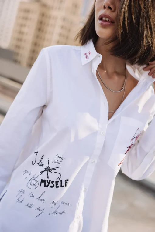 Tops & Shirts*Freeman T. Porter Chestine Boyfriend Graf snowwhite