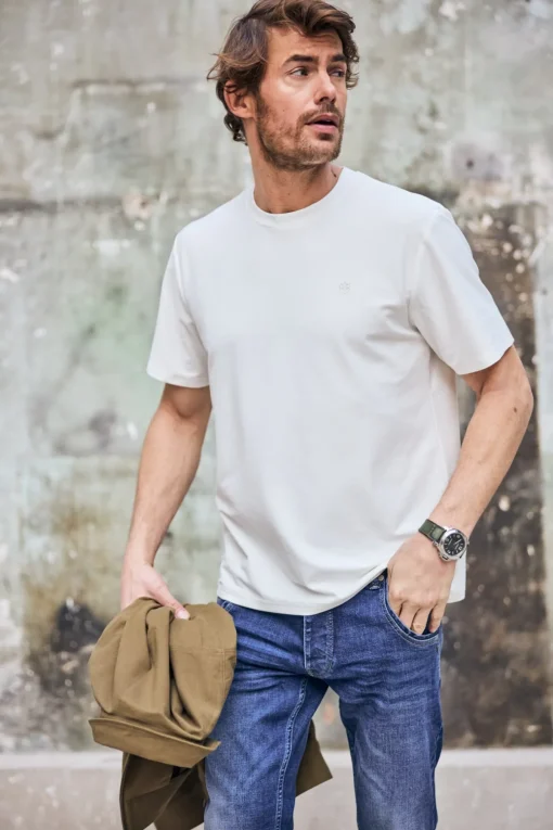 T-Shirts & Polos*Freeman T. Porter Chuck Frill offwhite
