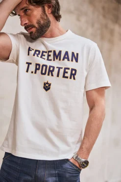 T-Shirts & Polos*Freeman T. Porter Chuck Neon ecru