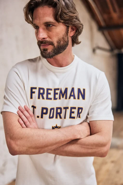 T-Shirts & Polos*Freeman T. Porter Chuck Neon ecru