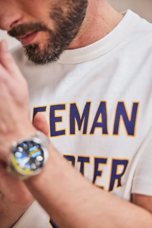 T-Shirts & Polos*Freeman T. Porter Chuck Neon ecru