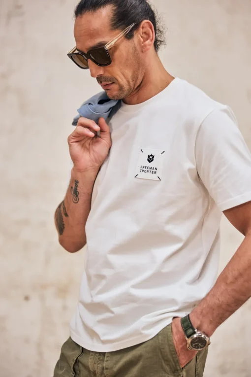 T-Shirts & Polos*Freeman T. Porter Chuck Patch white