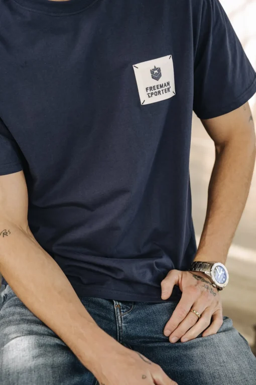 T-Shirts & Polos*Freeman T. Porter Chuck Patch navy