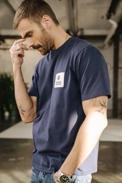 T-Shirts & Polos*Freeman T. Porter Chuck Patch navy