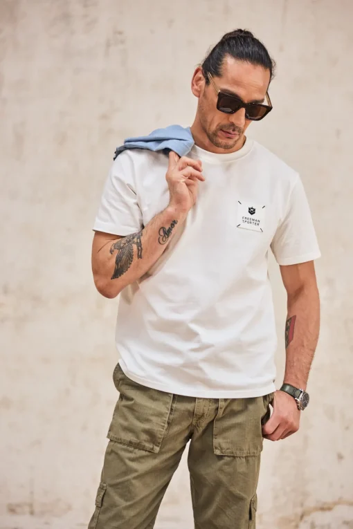 T-Shirts & Polos*Freeman T. Porter Chuck Patch white