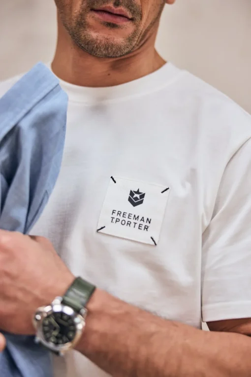 T-Shirts & Polos*Freeman T. Porter Chuck Patch white