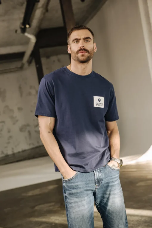 T-Shirts & Polos*Freeman T. Porter Chuck Patch navy