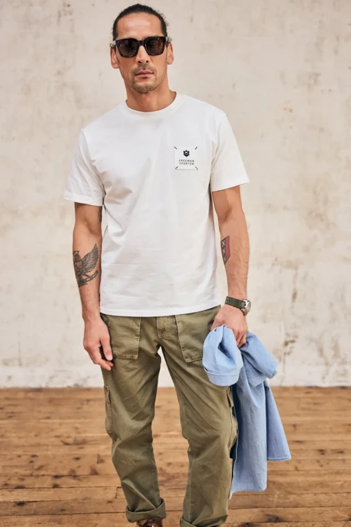 T-Shirts & Polos*Freeman T. Porter Chuck Patch white