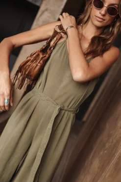 Overalls & Dungarees*Freeman T. Porter Corolle Plain deeplichengreen