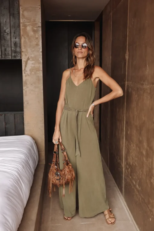 Overalls & Dungarees*Freeman T. Porter Corolle Plain deeplichengreen