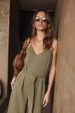 Overalls & Dungarees*Freeman T. Porter Corolle Plain deeplichengreen