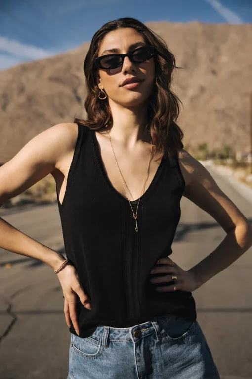Mesh | Tops & Shirts*Freeman T. Porter Daria Pointelle black
