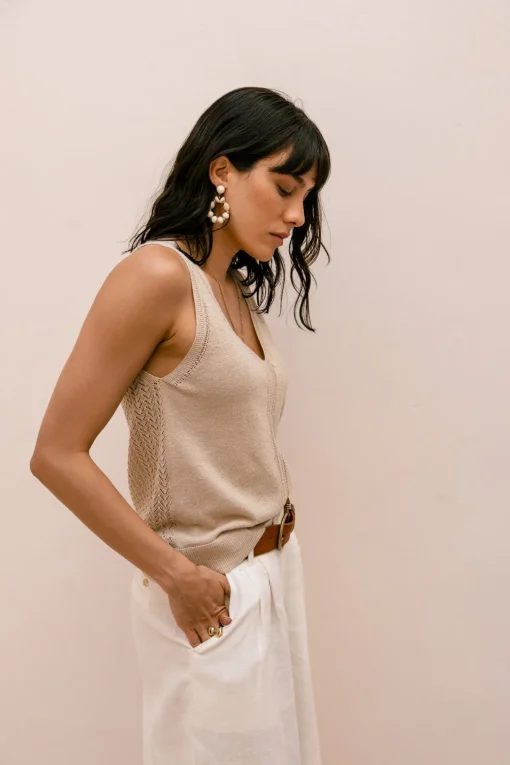 Mesh | Tops & Shirts*Freeman T. Porter Daria Pointelle gold