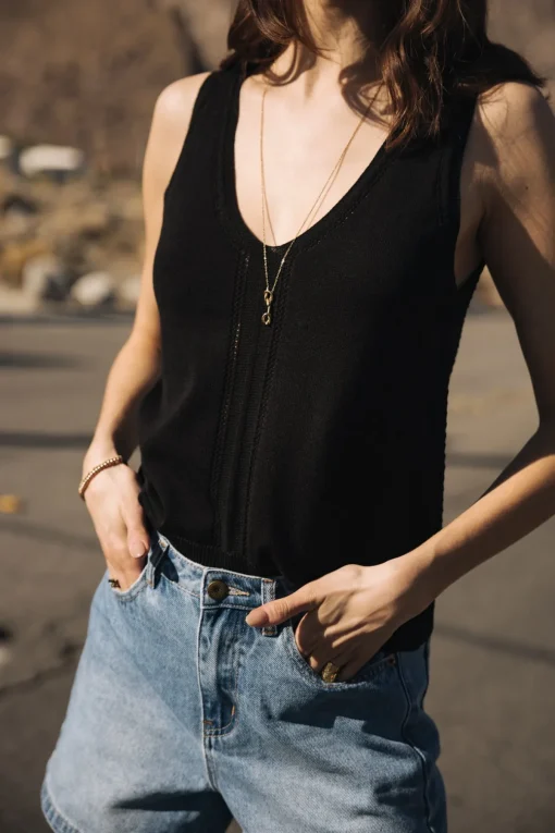 Mesh | Tops & Shirts*Freeman T. Porter Daria Pointelle black